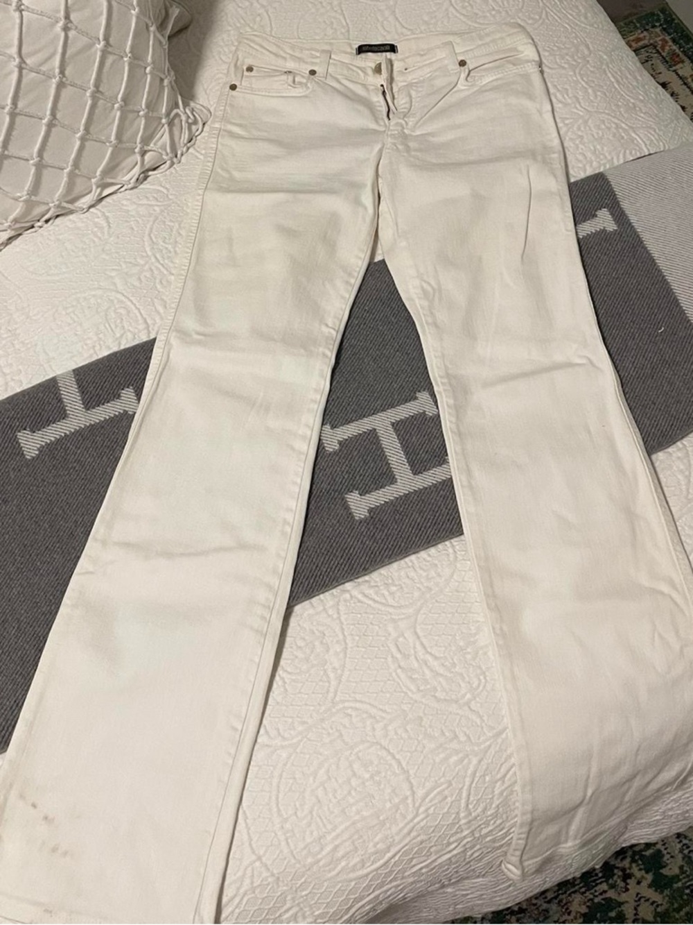 Roberto Cavalli White Flare Jeans